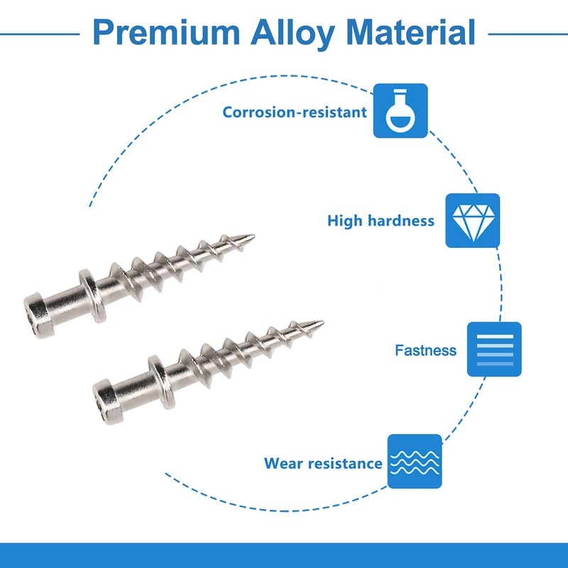 INCREWAY Picture Screws, 30Pcs Double-Headed Bear Claw Hangers Heavy Duty
