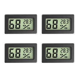 Digital Thermometer/Hygrometer, LCD Thermo-Hygrometer, Thermometer -50°C to 70°C, Indoor Thermometer with Built-in Sensor, Suitable for Aquariums, Refrigerators, Aquariums, Bathtubs, Pet Boxes, Cars,