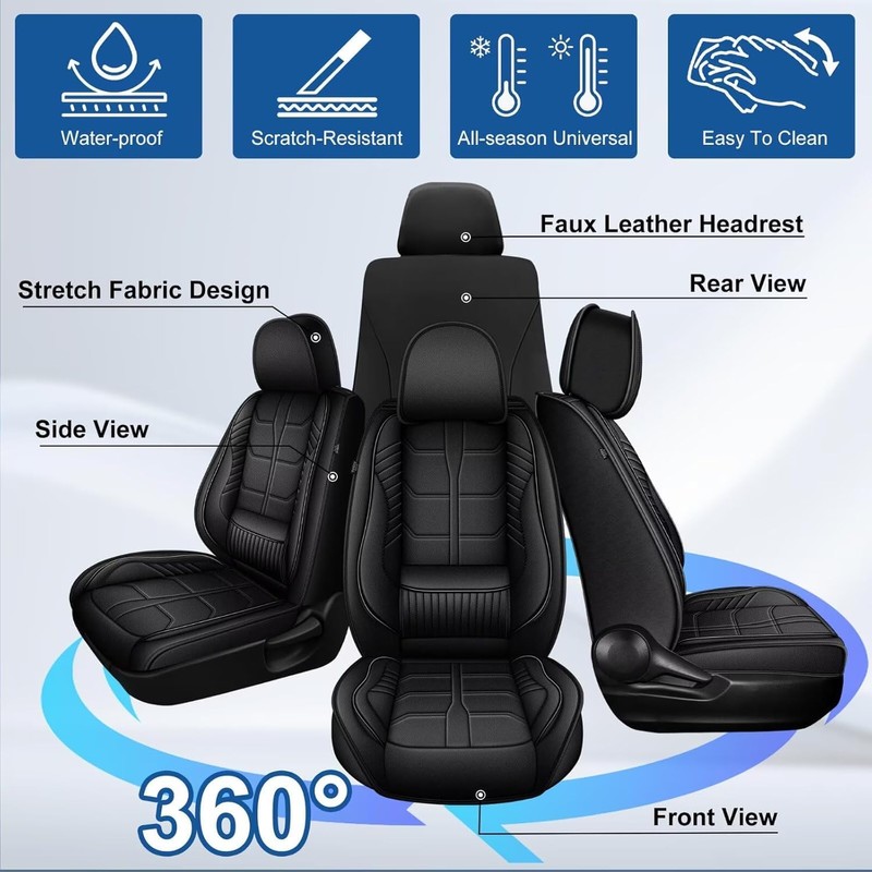 2 Front Car Seat Covers Fit for Mitsubishi Outlander 2007-2026