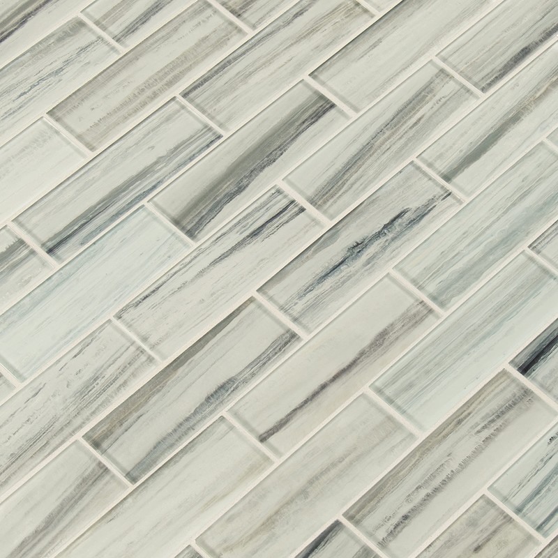 MSI Malta Cliffs Glossy Glass Mosaic Tile for Bathroom, Kitchen