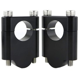 Xitomer 7/8" 22.2mm Motorcycle ATV Dirt Bike Aftermarket Handlebar Risers With Clamps, Fit for CB400F/CB5000F/KLR250/Z800/Z650/SV650/V-Strom/MT-03/CRF250 (Black,Rise 40mm(1 9/16''))