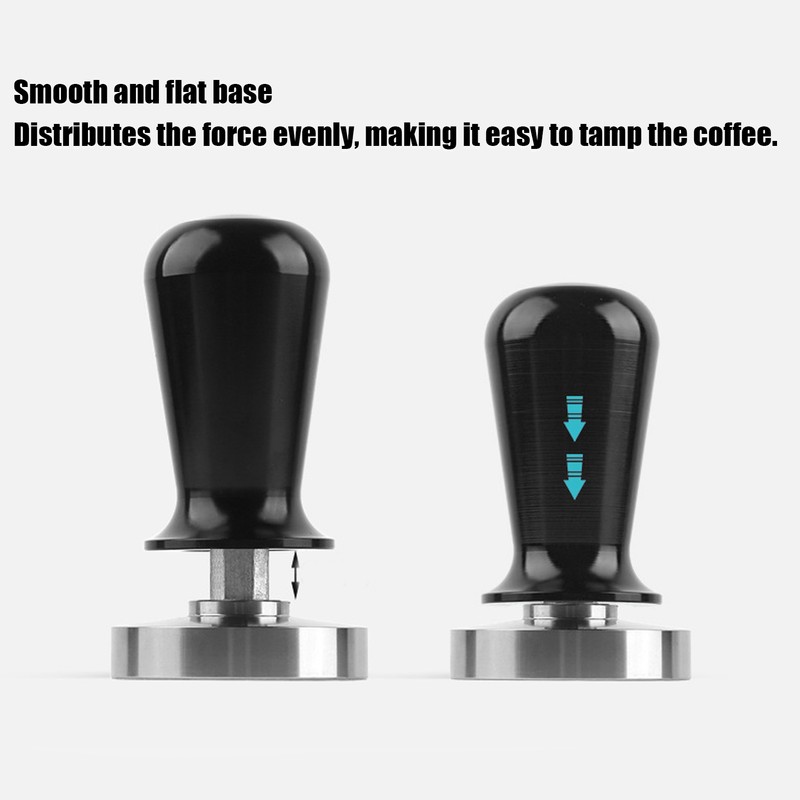 57.5mm Stainless Steel Coffee Tamper Powder Flat Pressure Press Hammer