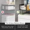 FLOLXNB Over The Toilet Storage Shelf, 3-Tier Bathroom Storage Organizer