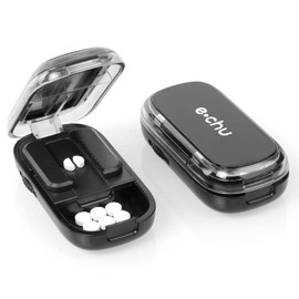 AOGOE Multiple Pill Cutter, Adjustable Pill Splitter for Small and Large Pills Cut in Half, Cutting & Storage 2 in 1 Tablet Pill Dispenser, Tablet Splitter for Elderly, Child, Dog, Cat, Pet, Travel