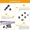 Sutemribor M3 Screw Nut Washer Set Black 565pcs M3 x