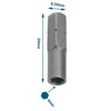 Mijradge 3pcs Manual/Electric Screwdriver Bit Adapter - Hexagonal Handle and