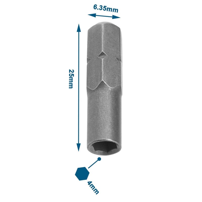 Mijradge 3pcs Manual/Electric Screwdriver Bit Adapter - Hexagonal Handle and