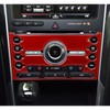 nuoozy Carbon Fiber Center Console Button Frame Panel Cover Trim