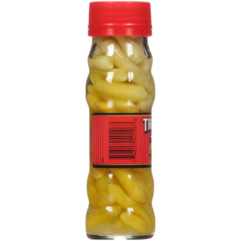Trappey's Hot Tabasco Peppers in Vinegar, 4.5oz Container (Pack of