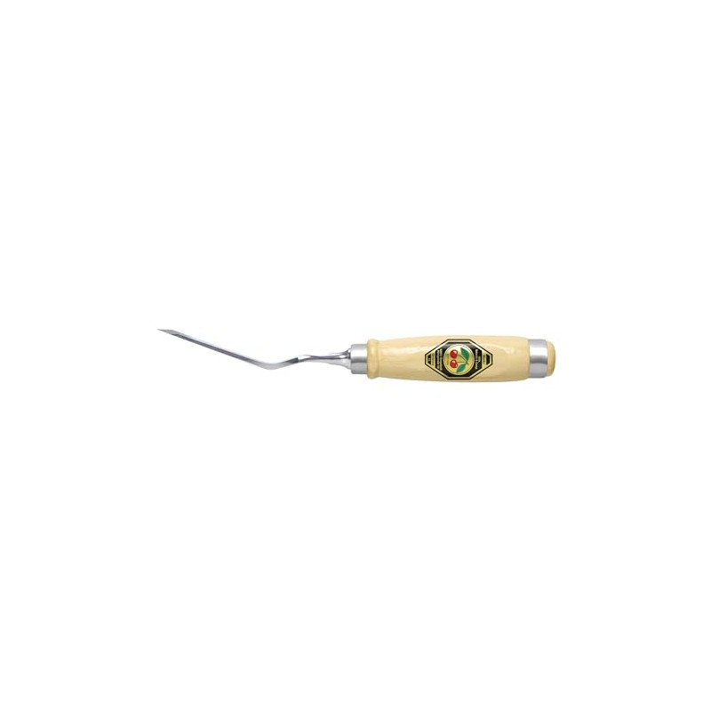 Kirschen 1059020 Firmer Chisel Cranked with Pointed Edge, Beige/Silver, 20