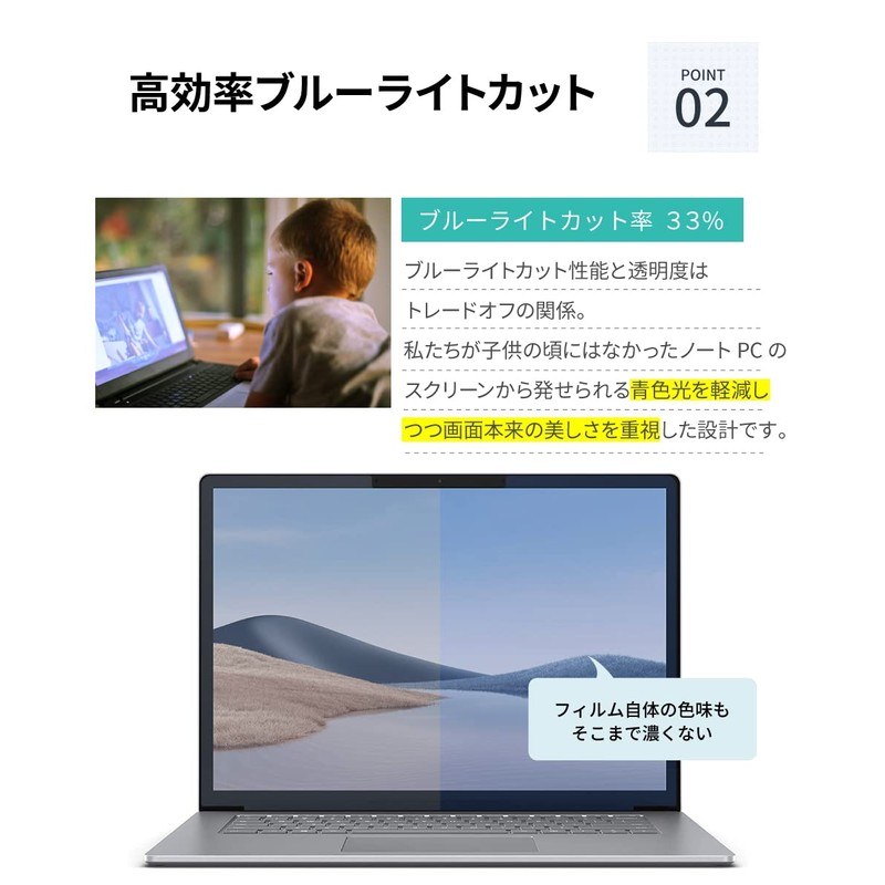 LOE Anti-Bacterial Blue Light Cut Surface Laptop 4 13.5 Inch