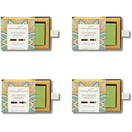 Natural Olive Oil Soap Bar - Handmade 100% Natural - 5.29 oz Each Bar (4)