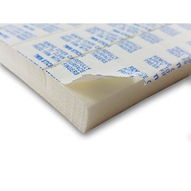 12 of VHB Double-Sided Foam Squares Adhesive (Mounting Squares) 1 x 1 inch x 1/2 inch Thick! - Permanent Aggressive Adhesive dots. (1/2 in. Thick)