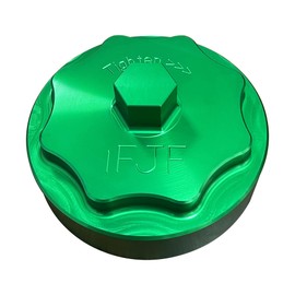 iFJF 68065612AA Fuel Filter Housing Cover Cap Replacement for 2010-2019 Ram 6.7L 2500 3500 4500 5500 Cummins Diesel Engine Billet Aluminum(Silver) (Green)