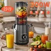 Hobsir Juicer Machines, 5.3-Inch Cold Press Juicers, Masticating Slow Juicer