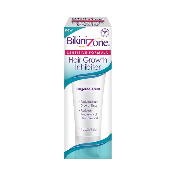 Bikini Zone Hair Growth Inhibitor - Natural Hair Stop Growth Cream for Legs, Lips, Chin - Reduces Hair Density & Hair Length - Non-Irritating & Painless - Keeps Hair Away After Waxing & Shaving