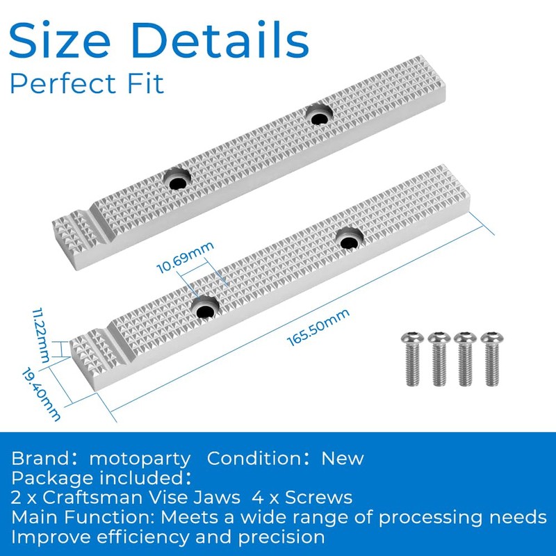 for Craftsman An Fitting Vise Jaw for Many Older USA
