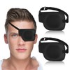 2Pcs Left Eye Patches for Adults,3D Adjustable Eyepatchs for Left