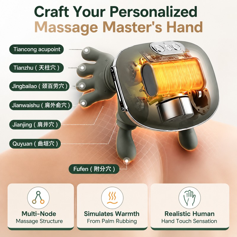 Electric Neck & Shoulder Massager for Body Relaxation – 3-Level