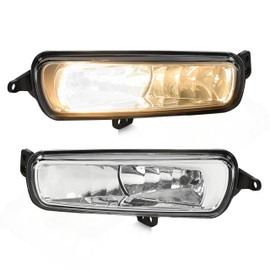 HECASA Fog Light Compatible with 2020-2023 Ford Transit Bumper Driving Fog Lamps W/Wiring Left & Right Side Clear Lens Plastic Material Replacement for FO2592236 FO2593236