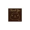 KB/O Capybara-san Stamp 30x30 Thank You Made in Japan
