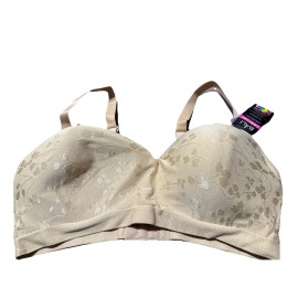 Bali DFW643 XL Women's Comfort Revolution Floral Jacquard T-Shirt Bra