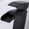 VCCUCINE Vessel Sink Faucet Black, Single Handle Single Hole Waterfall