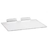 STORE FIXTURES DIRECT Large Clear Acrylic Slatwall Shoe Shelf, 6"