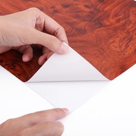 Keenso 30 * 200cm Película del Interior del Coche, Autoadhesivo Grano de Madera con Textura del Interior del Coche Panel de película