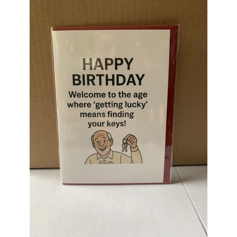 LTJP Products UK Manufactured Happy Birthday Humorous Funny Cheeky Light