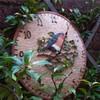 Robin Design Outdoor/Indoor Wall Clock. Garden, Patio Clock. Outdoor Clocks.