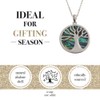 BellaMira Abalone Paua Shell Tree of Life Necklace (38mm)