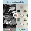 MSKEI Adhesive Hat Hooks for Wall - 2 Different Ways