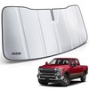 MZS Windshield Sun Shade Compatible with F250 F350 F550 2017-2022