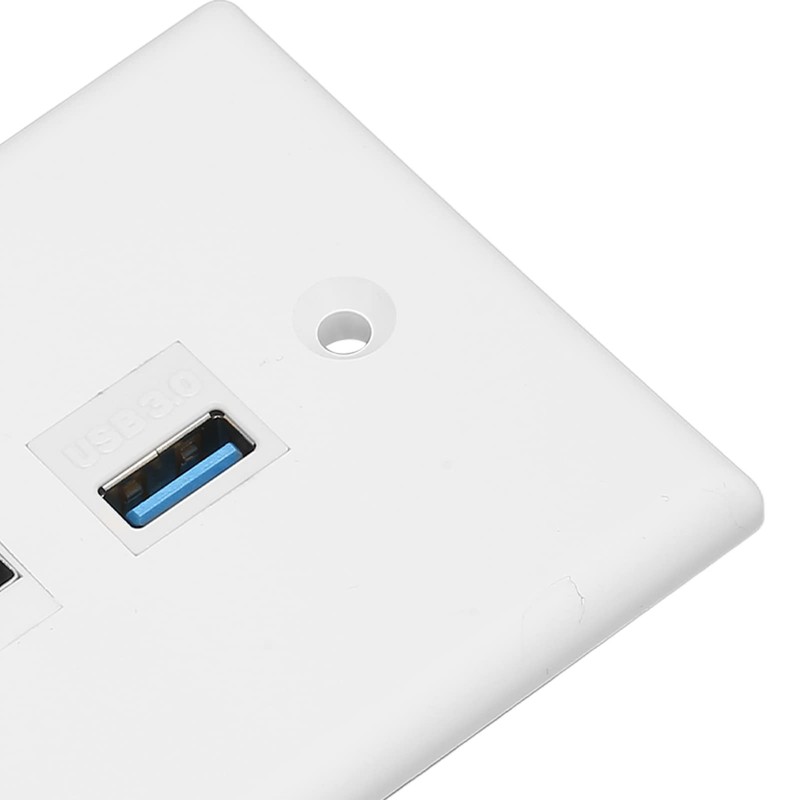 HD Multimedia Interface Ethernet USB Wall Plate 3 Port with