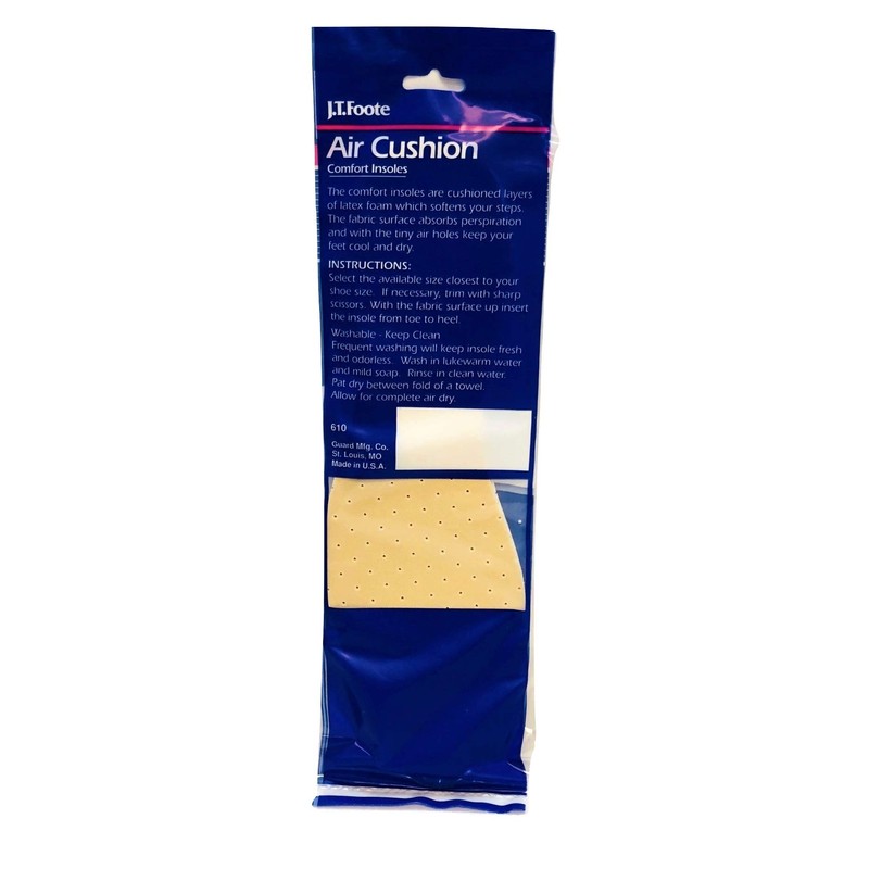 JTF Air Cushion Comfort Insoles (#610) (Women's 7)