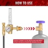 bestarc Argon CO2 Flow Meter Gas Regulator with 8.2FT Gas