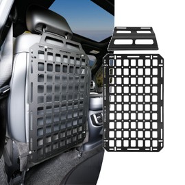 OUSUWO Tactical Seat Back Molle Panel Compatible with 2015-2025 Ford F150 / Raptor, 2017-2025 Super Duty Accessories Rigid Molle Seat Back Organizer Storage System Fit for 2015-2025 F-150 Accessories