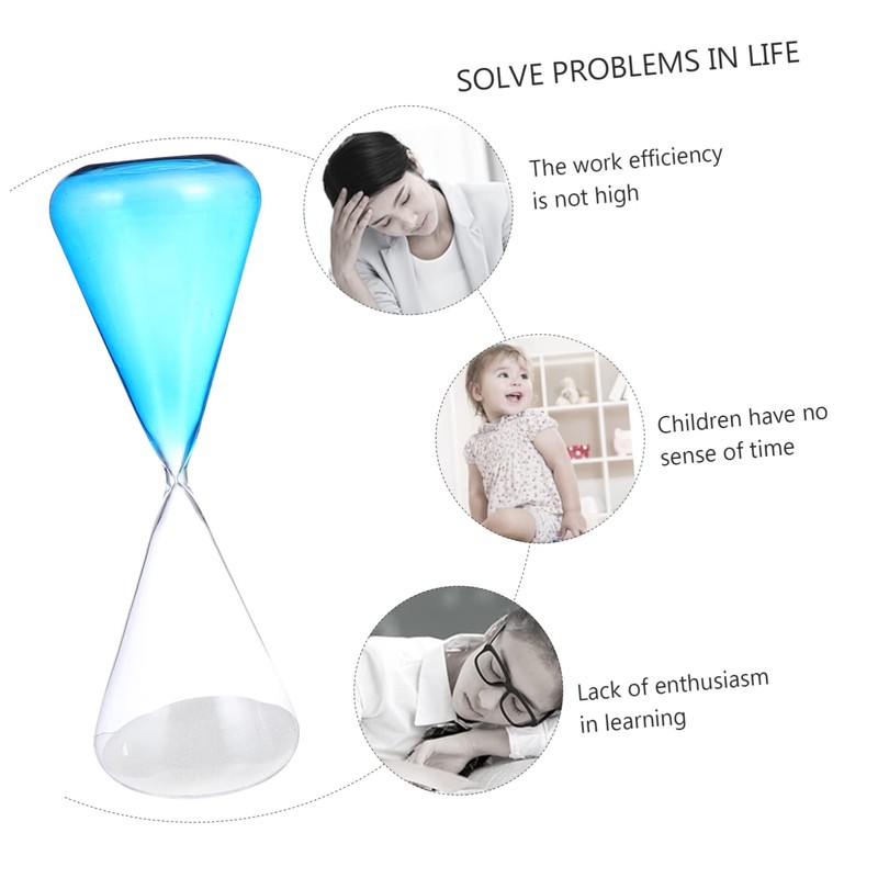 Ciieeo 10 Transparent Glass Timer Desktop Sandglass for Home Decor