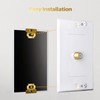 GearIT 4-Pack Coax/Coaxial F-Type Wall Plate, Single Gang for TV