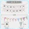 Wildflower Baby in Bloom Baby Shower Banner Decorations,with Floral Banner