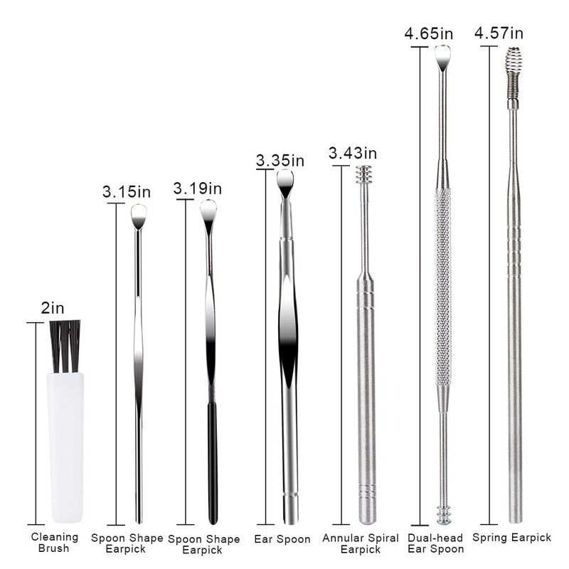 7 Pcs Ear Pick Earwax Removal Kit, BetyBedy Ear Cleansing