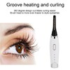 Electric Eyelash Curler Long Lasting Heated Perming USB Rechargeable Makeup