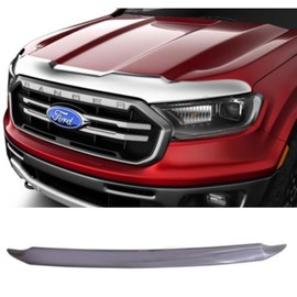 Husky Liners Aeroskin Hood Protector | Fits 2020-2024 Kia Telluride | Low Profile Deflector/Bug Shield - 1 pc., Chrome | 2892218