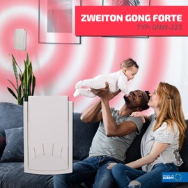 SUNDI Door Bell with Built-in Transformer Door Bell 230 V Plastic Metal White Forte Female