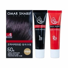 Omarsharif 60 Color Cream Hair Dye no6 Natural Brown (WC0E788) - Basic product / 오마샤리프 60 칼라크림 염색약 no6 자연스런 갈색 (WC0E788) - 기본상품