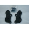 SV650 SV650 Rear Set Riser Plates, Black SV Fully Adjustable