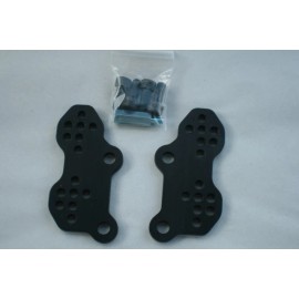 SV650  SV650 Rear Set Riser Plates, Black SV Fully Adjustable  Rear Set Risers
