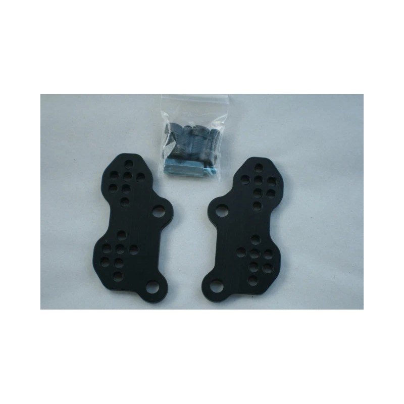 SV650 SV650 Rear Set Riser Plates, Black SV Fully Adjustable