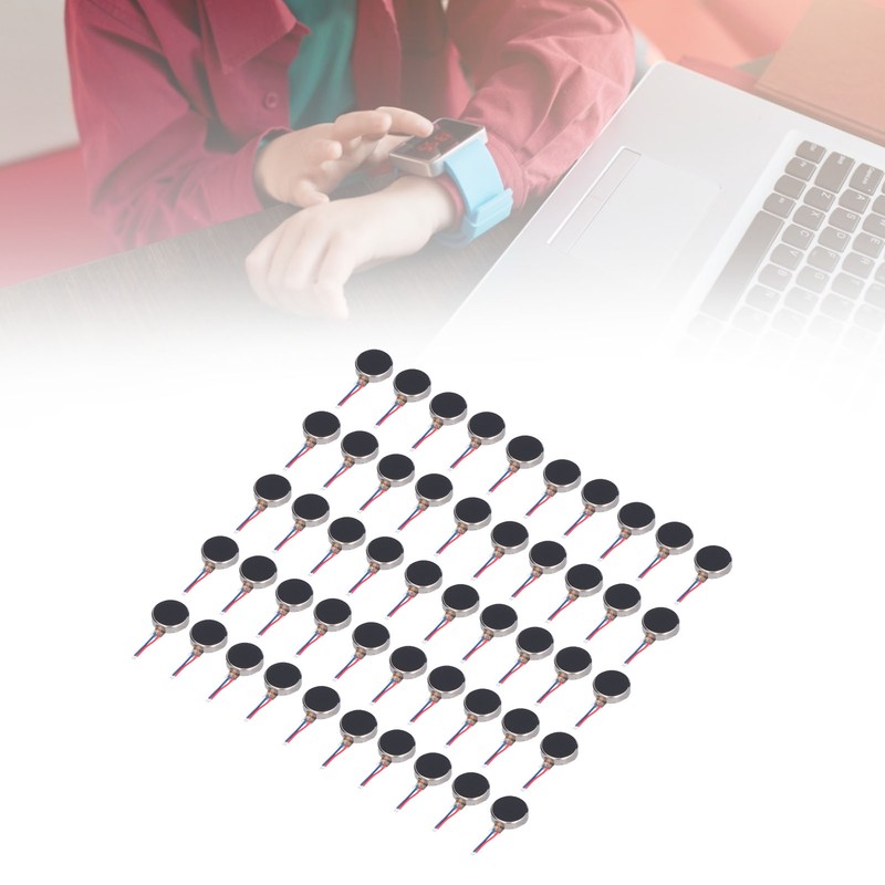 50Pcs Mini Vibration Motors DC 3V 10x2.7mm Anti Interference Small
